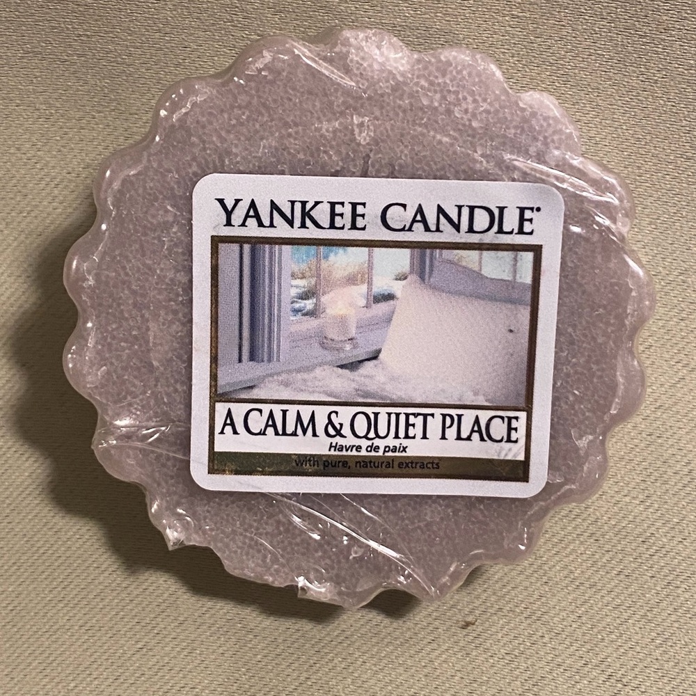 Yankee Candle A Calm & Quiet Place Wax Melt  Home Bath .8oz NWT